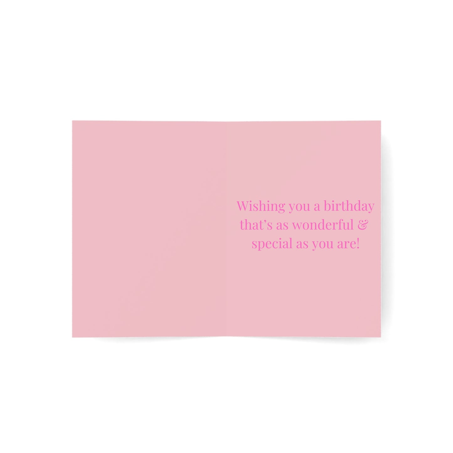 Happy Birthday in Pink Greeting Cards (1, 10, 30, and 50pcs)