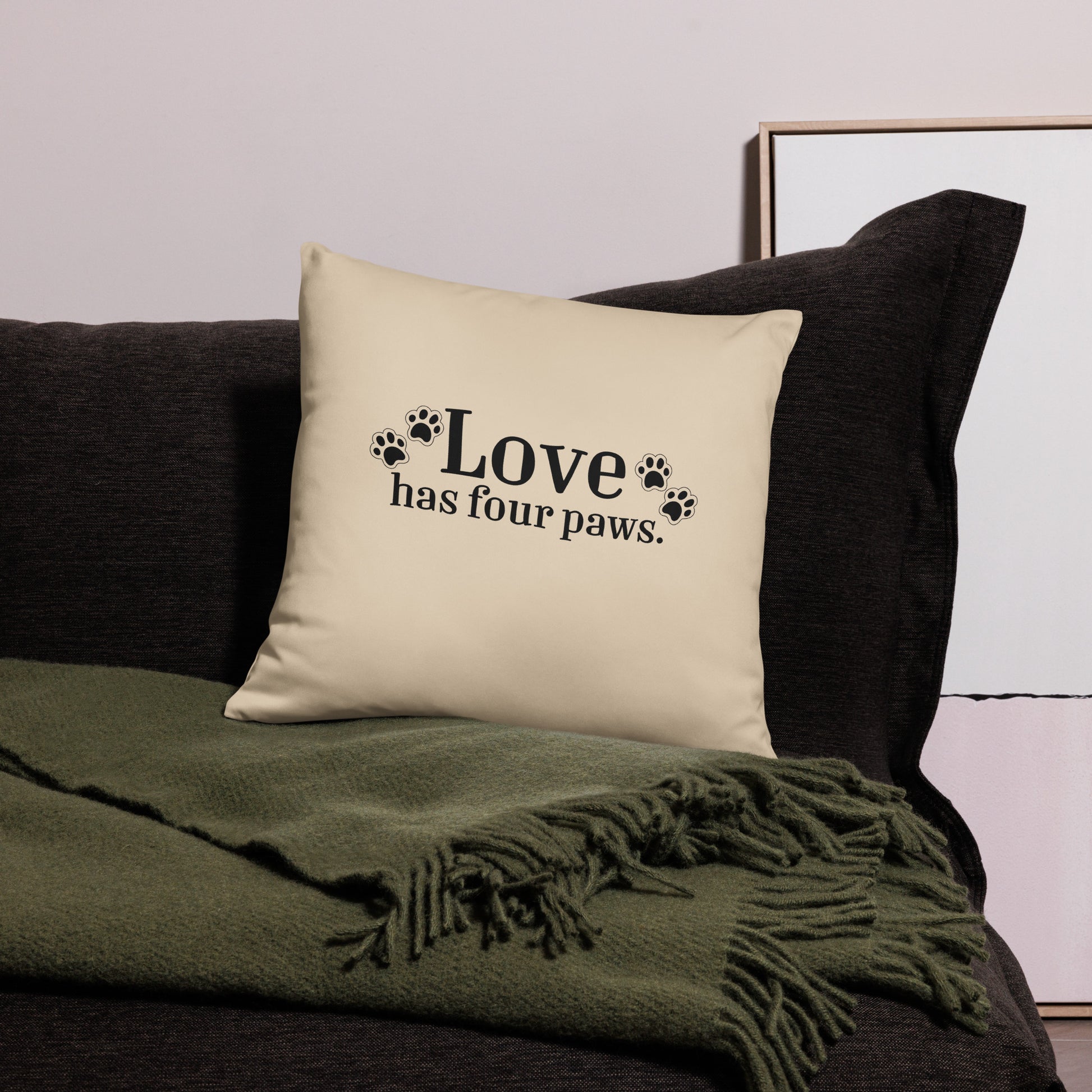Love has four paws Pillow – Sew Many Things & More