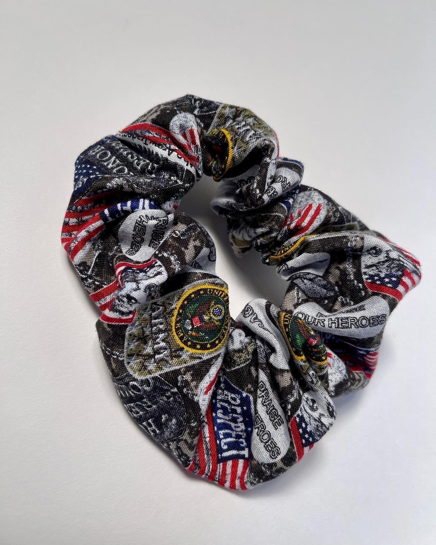 Patriotic and Military Branch Scrunchies