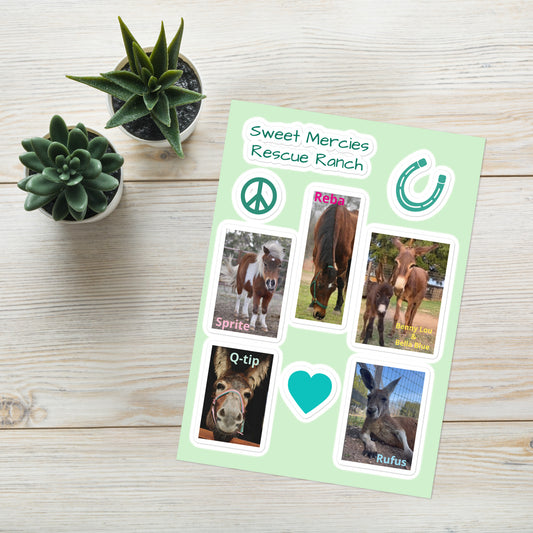 Sweet Mercies Rescue Ranch - Sticker sheet