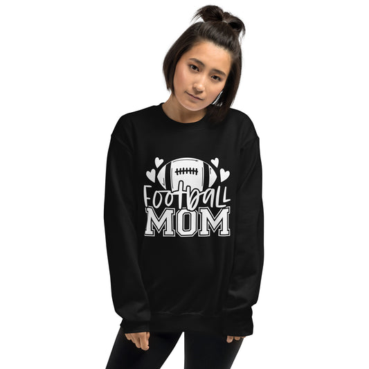 Football Mom with Hearts Unisex Sweatshirt