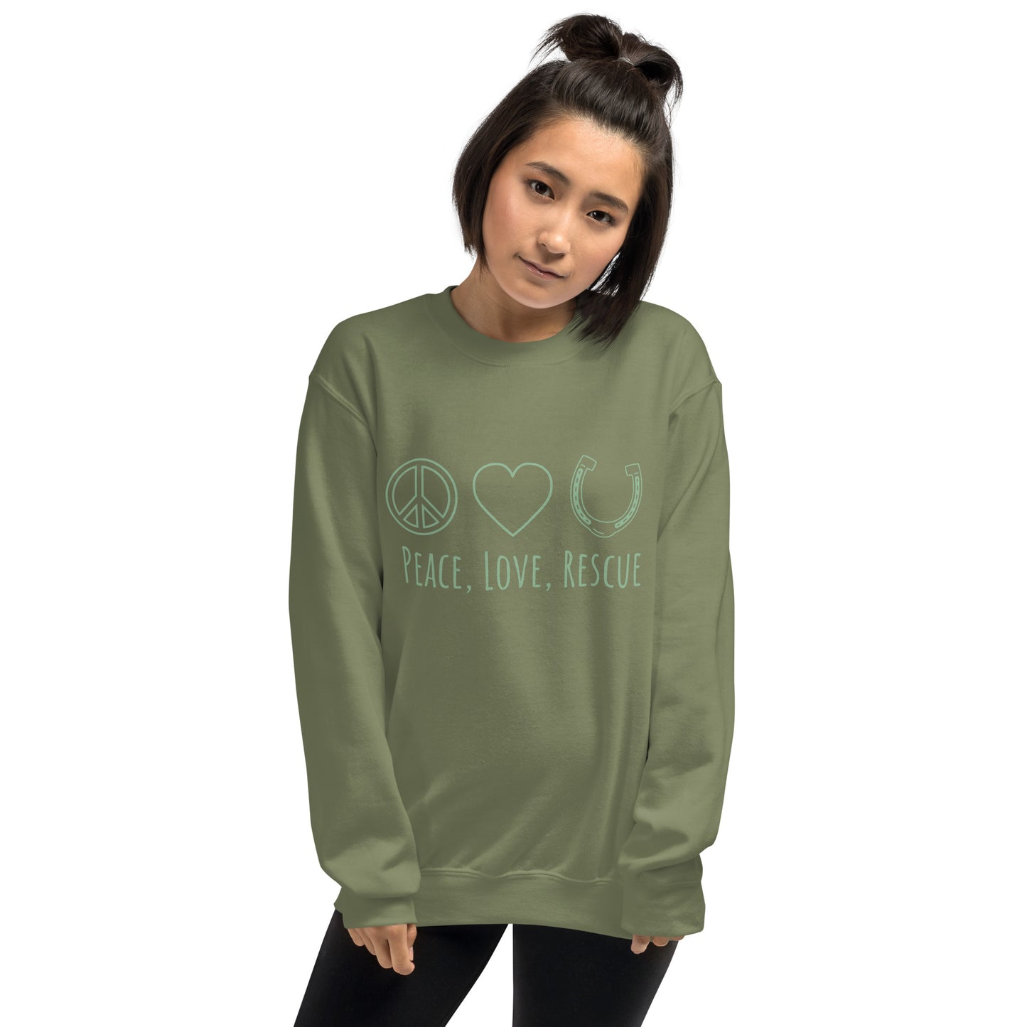 Peace, Love, Rescue - Unisex Sweatshirt