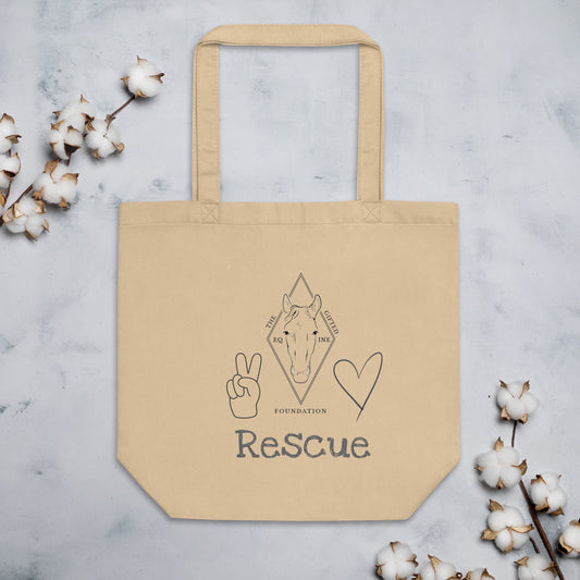 Peace, Love, Rescue - The Gifted Equine Foundation - Eco Tote Bag